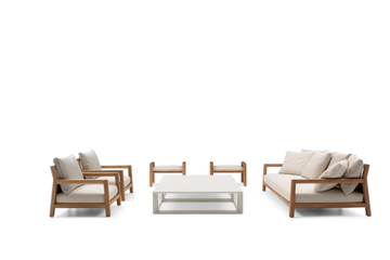 PABLO OUTDOOR - Teak garden armchair with armrests by B&B Italia Outdoor - view 3